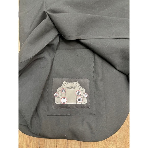 Splash Slim Fit Black Blazer Jacket Mens 40 Suit Coat Formal Travel - Picture 5 of 9